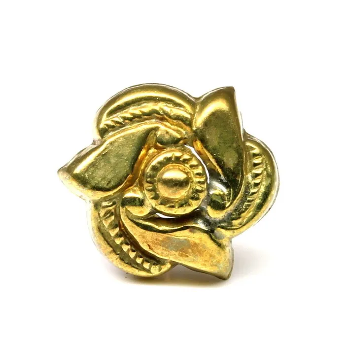 Rings Karizma Jewels Indian Nose Stud Antique gold finish nose ring Push Pin nase stud