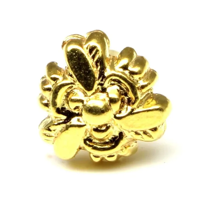 Rings Karizma Jewels Indian Nose Stud Gold plated nose ring Push Pin nase stud 18g