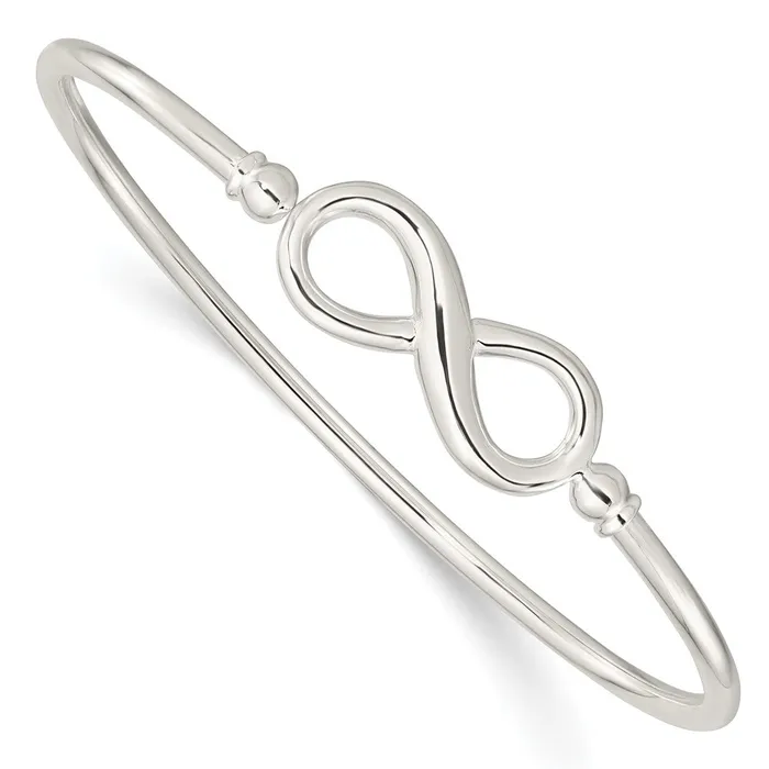 Rings Sterling Silver Polished Infinity Flexible BangleWBCQB1383 WB Choice Jewelry Rings Sterling Silver Polished Infinity Flexible BangleWBCQB1383 WB Choice Jewelry