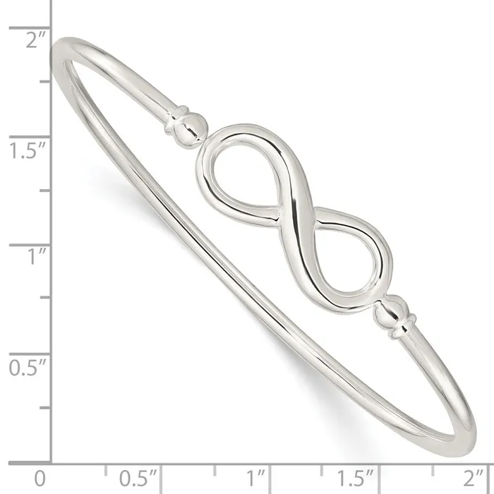 Rings Sterling Silver Polished Infinity Flexible BangleWBCQB1383 WB Choice Jewelry Rings Sterling Silver Polished Infinity Flexible BangleWBCQB1383 WB Choice Jewelry
