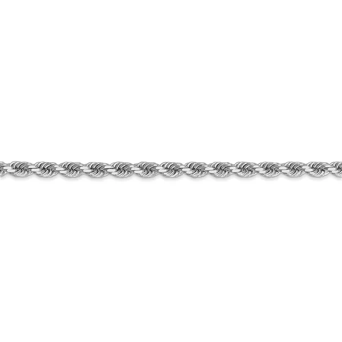 Rings WB Choice Jewelry 10k White Gold 35mm Diamondcut Rope ChainWBC10K025W28 Rings WB Choice Jewelry 10k White Gold 35mm Diamondcut Rope ChainWBC10K025W28
