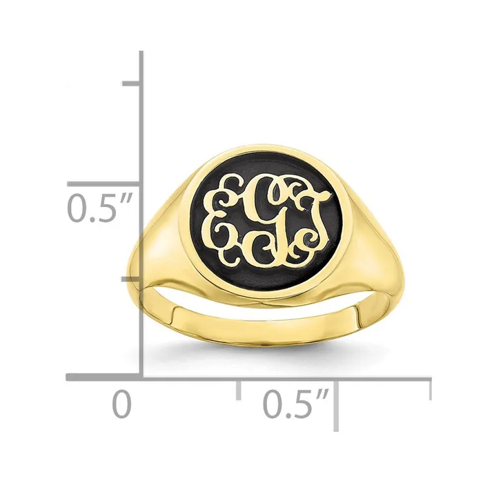 Rings WB Choice Jewelry 10KY Polished with Antiqued Background Monogram RingWBC10XNR68Y Rings WB Choice Jewelry 10KY Polished with Antiqued Background Monogram RingWBC10XNR68Y