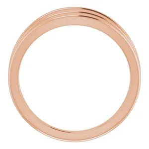 Rings WB Choice Jewelry 14K Rose Negative Space Ring 51757103PSTWBC Rings WB Choice Jewelry 14K Rose Negative Space Ring 51757103PSTWBC