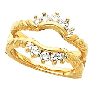 Rings WB Choice Jewelry 14K Yellow 12 CTW Diamond Ring Guard 60179207406PSTWBC Rings WB Choice Jewelry 14K Yellow 12 CTW Diamond Ring Guard 60179207406PSTWBC