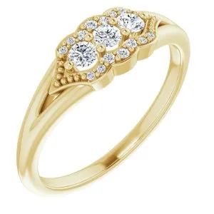 Rings WB Choice Jewelry 14K Yellow 15 CTW Diamond Stackable Ring124026605PSTWBC Rings WB Choice Jewelry 14K Yellow 15 CTW Diamond Stackable Ring124026605PSTWBC