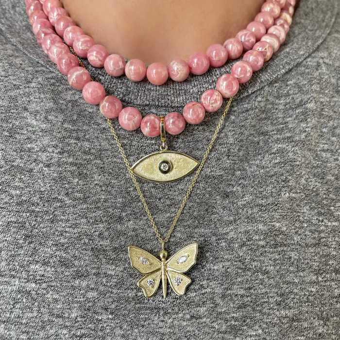 Shylee Rose Jewelry Necklaces Large Diamond Butterfly Necklace