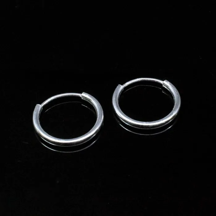 Simple plain ring Sterling Silver Earrings Small hinged Hoop for Girls Pair Karizma Jewels Earrings Simple plain ring Sterling Silver Earrings Small hinged Hoop for Girls Pair Karizma Jewels Earrings