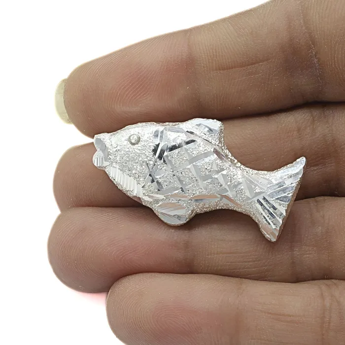 Solid Silver Fish for Lal kitab red book and astrological remedies Karizma Jewels Rings