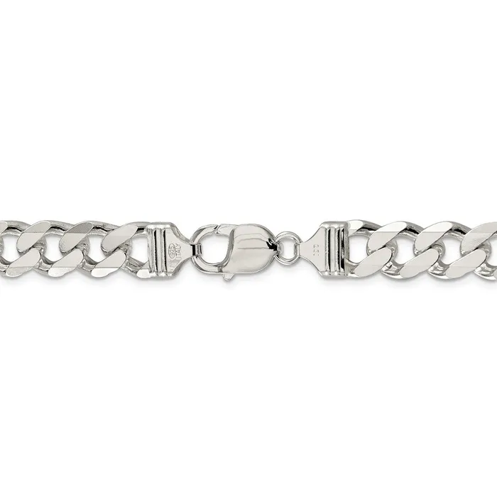 Sterling Silver 105mm Pav Curb ChainWBCQCF30024 WB Choice Jewelry Necklaces Sterling Silver 105mm Pav Curb ChainWBCQCF30024 WB Choice Jewelry Necklaces