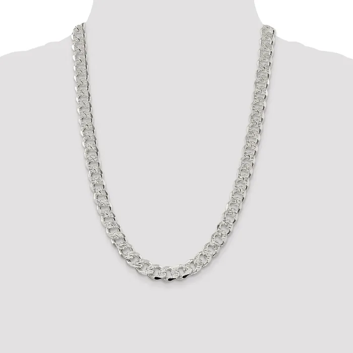 Sterling Silver 105mm Pav Curb ChainWBCQCF30024 WB Choice Jewelry Necklaces Sterling Silver 105mm Pav Curb ChainWBCQCF30024 WB Choice Jewelry Necklaces