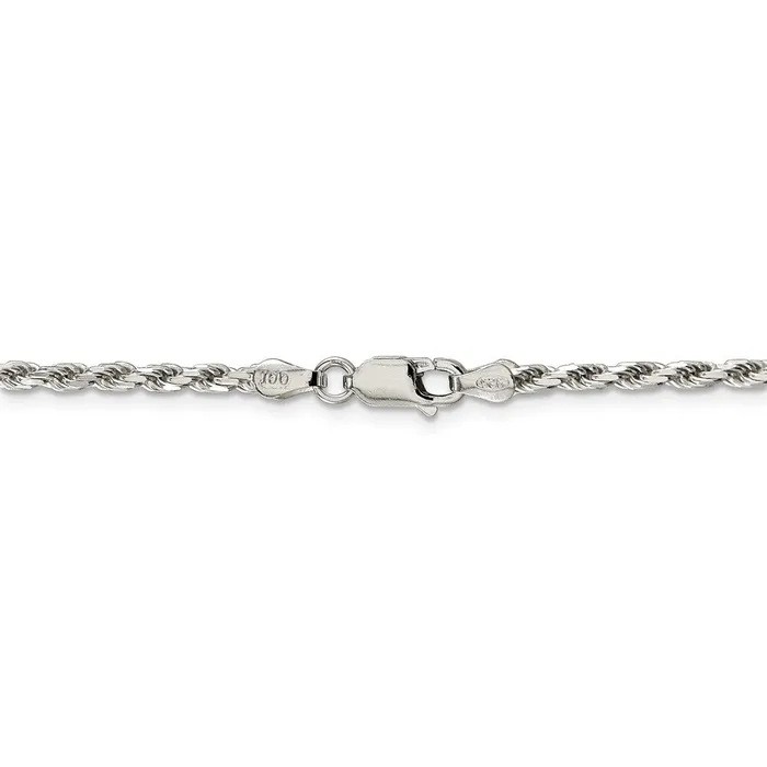 Sterling Silver 25mm Diamondcut Rope ChainWBCQDC05528 WB Choice Jewelry Rings Sterling Silver 25mm Diamondcut Rope ChainWBCQDC05528 WB Choice Jewelry Rings