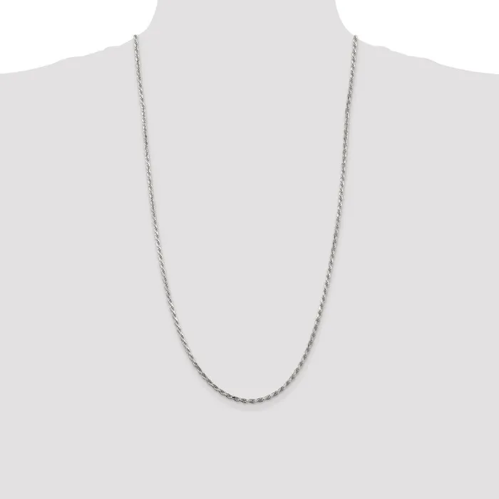 Sterling Silver 25mm Diamondcut Rope ChainWBCQDC05528 WB Choice Jewelry Rings Sterling Silver 25mm Diamondcut Rope ChainWBCQDC05528 WB Choice Jewelry Rings