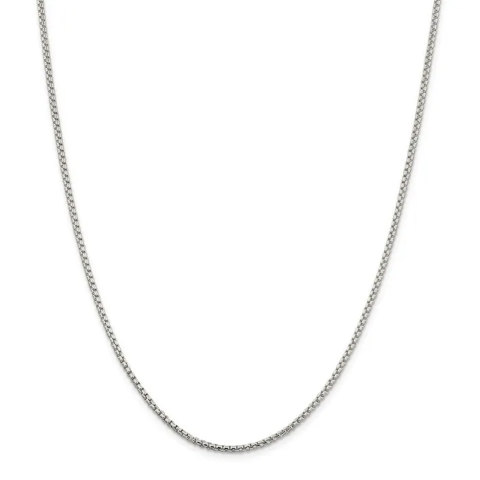 Sterling Silver 2mm Round Box ChainWBCQHX04042 WB Choice Jewelry Rings