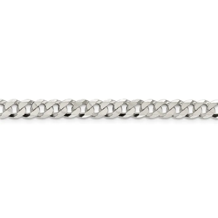Sterling Silver 6mm Beveled Curb ChainWBCQFB15016 WB Choice Jewelry Rings Sterling Silver 6mm Beveled Curb ChainWBCQFB15016 WB Choice Jewelry Rings