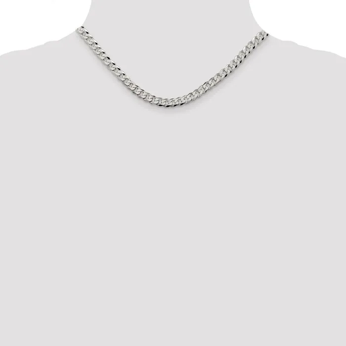 Sterling Silver 6mm Beveled Curb ChainWBCQFB15016 WB Choice Jewelry Rings Sterling Silver 6mm Beveled Curb ChainWBCQFB15016 WB Choice Jewelry Rings