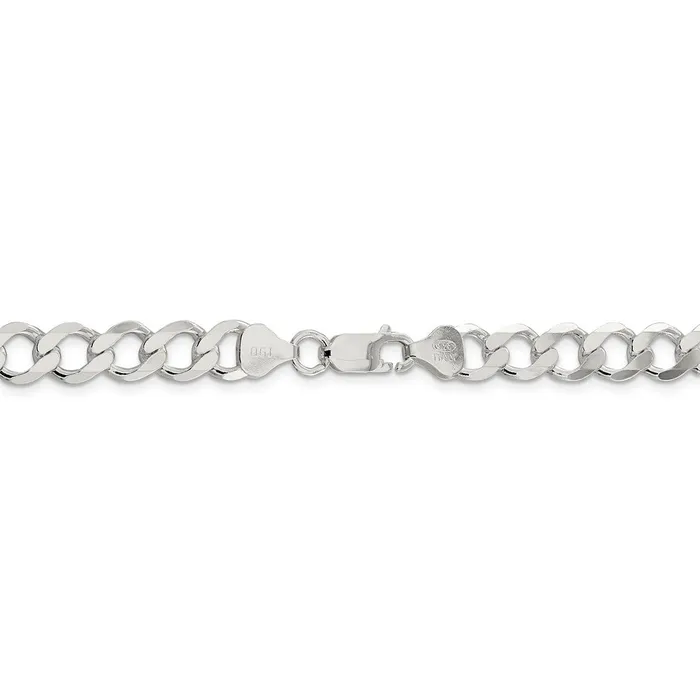 Sterling Silver 81mm Semisolid Flat Curb ChainWBCQLFB18018 WB Choice Jewelry Rings Sterling Silver 81mm Semisolid Flat Curb ChainWBCQLFB18018 WB Choice Jewelry Rings