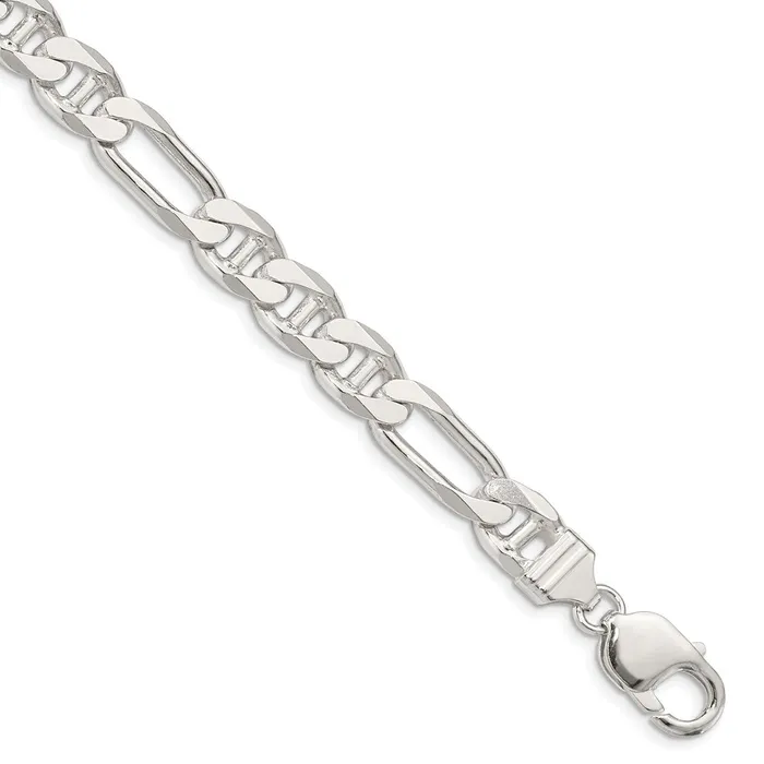 Sterling Silver 875mm Figaro Anchor ChainWBCQAF2509 WB Choice Jewelry Rings