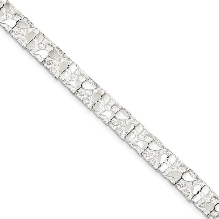 Sterling Silver 9mm Nugget BraceletWBCQG33237 WB Choice Jewelry Bracelets Sterling Silver 9mm Nugget BraceletWBCQG33237 WB Choice Jewelry Bracelets