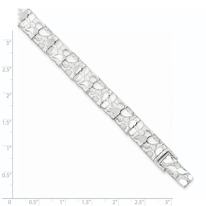 Sterling Silver 9mm Nugget BraceletWBCQG33237 WB Choice Jewelry Bracelets Sterling Silver 9mm Nugget BraceletWBCQG33237 WB Choice Jewelry Bracelets