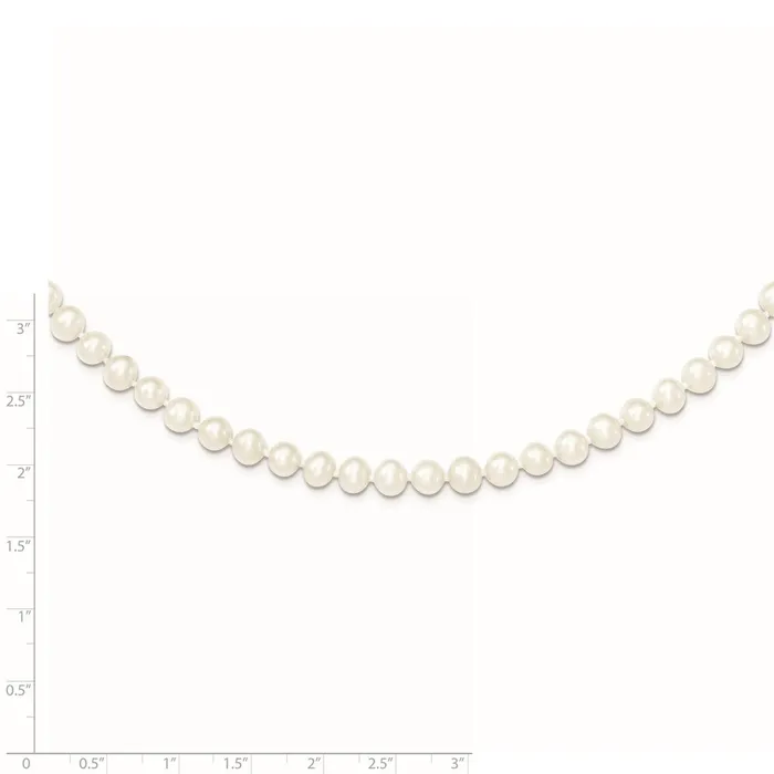 Sterling Silver Rhodium 56mm White Freshwater Cultured Pearl NecklaceWBCQH476918 WB Choice Jewelry Necklaces Sterling Silver Rhodium 56mm White Freshwater Cultured Pearl NecklaceWBCQH476918 WB Choice Jewelry Necklaces