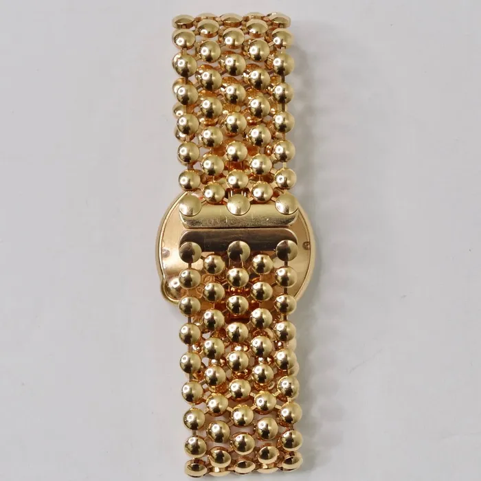 Vintage by Misty Cartier Ballon Blanc 18 Karat Gold Diamond Bezel Mother of Pearl Dial Watch Watches