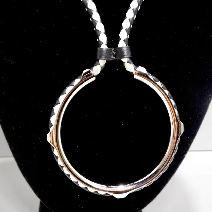 Vintage by Misty Necklaces Hermes Kyoto Leather Necklace