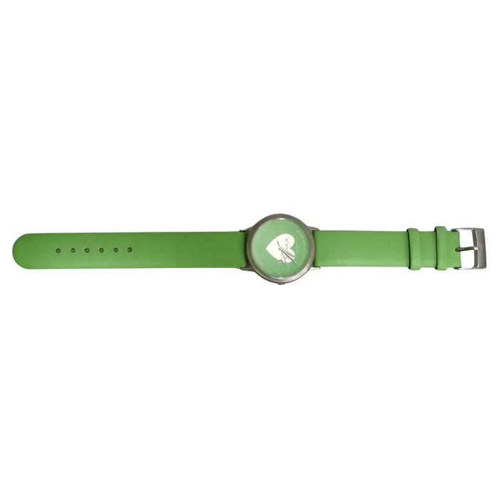 Vintage by Misty Watches Moschino 1980s Green Leather Watch