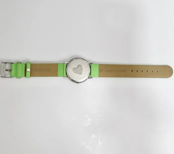 Vintage by Misty Watches Moschino 1980s Green Leather Watch
