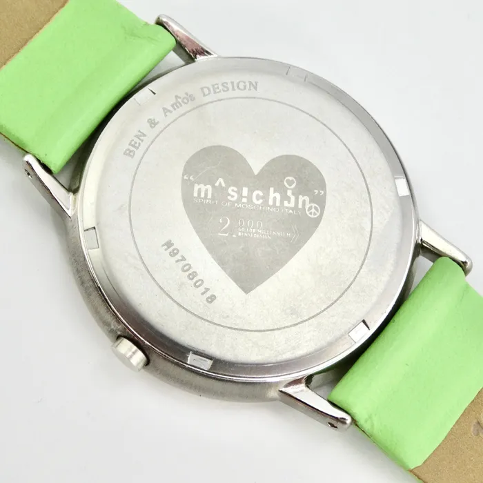 Vintage by Misty Watches Moschino 1980s Green Leather Watch