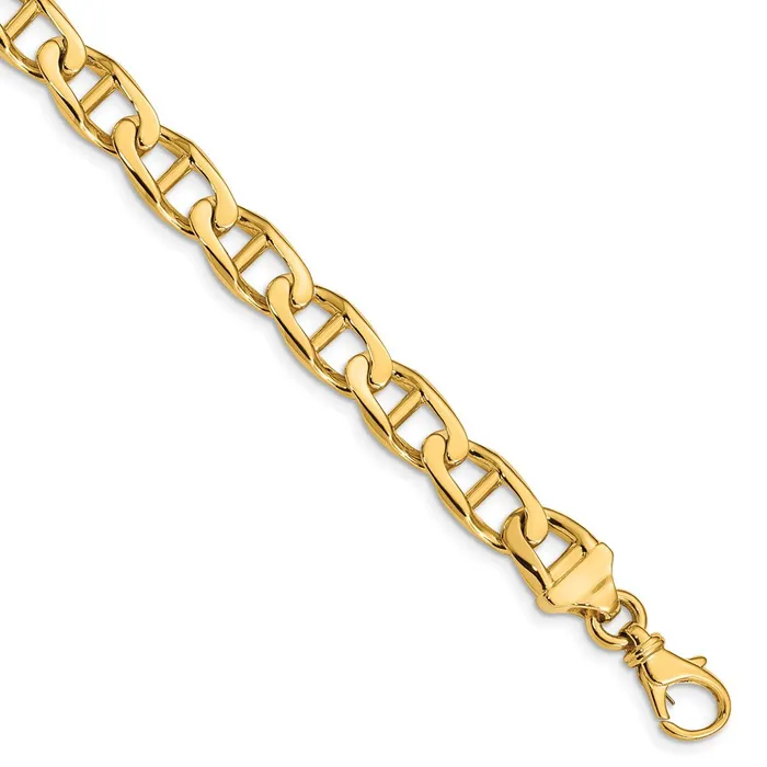 WB Choice Jewelry 14k 9mm Handpolished Anchor Link BraceletWBCLK1018 Bracelets WB Choice Jewelry 14k 9mm Handpolished Anchor Link BraceletWBCLK1018 Bracelets