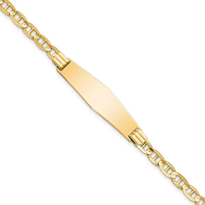 WB Choice Jewelry 14k Anchor Link Soft Diamond Shape ID BraceletWBCLID77C8 Bracelets WB Choice Jewelry 14k Anchor Link Soft Diamond Shape ID BraceletWBCLID77C8 Bracelets