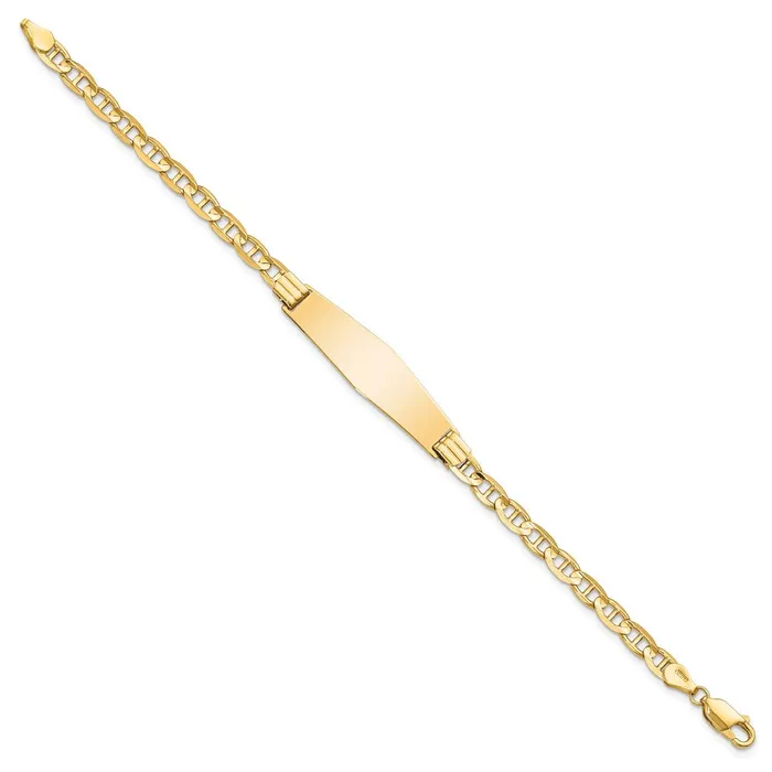 WB Choice Jewelry 14k Anchor Link Soft Diamond Shape ID BraceletWBCLID77C8 Bracelets WB Choice Jewelry 14k Anchor Link Soft Diamond Shape ID BraceletWBCLID77C8 Bracelets