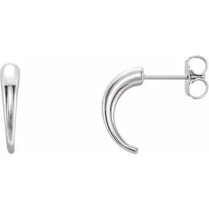 WB Choice Jewelry 14K White JHoop Earrings 86611600PSTWBC Earrings