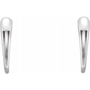 WB Choice Jewelry 14K White JHoop Earrings 86611600PSTWBC Earrings WB Choice Jewelry 14K White JHoop Earrings 86611600PSTWBC Earrings