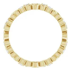 WB Choice Jewelry 14K Yellow 18 CTW Heart Diamond Eternity Band Size 6124085617PSTWBC Rings WB Choice Jewelry 14K Yellow 18 CTW Heart Diamond Eternity Band Size 6124085617PSTWBC Rings
