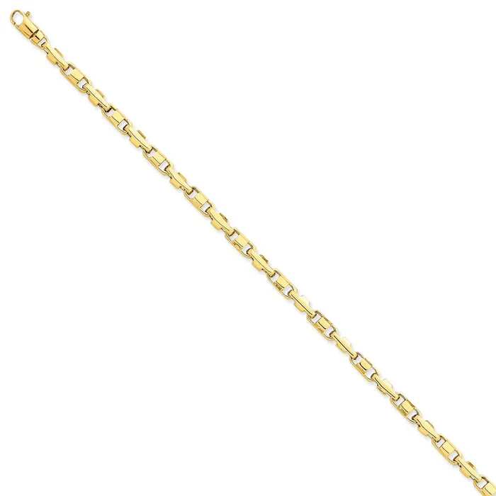WB Choice Jewelry Bracelets 14K 4mm Handpolished Fancy Link BraceletWBCLK7378 WB Choice Jewelry Bracelets 14K 4mm Handpolished Fancy Link BraceletWBCLK7378