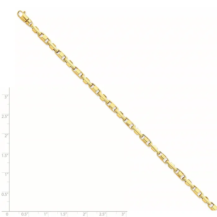 WB Choice Jewelry Bracelets 14K 4mm Handpolished Fancy Link BraceletWBCLK7378 WB Choice Jewelry Bracelets 14K 4mm Handpolished Fancy Link BraceletWBCLK7378