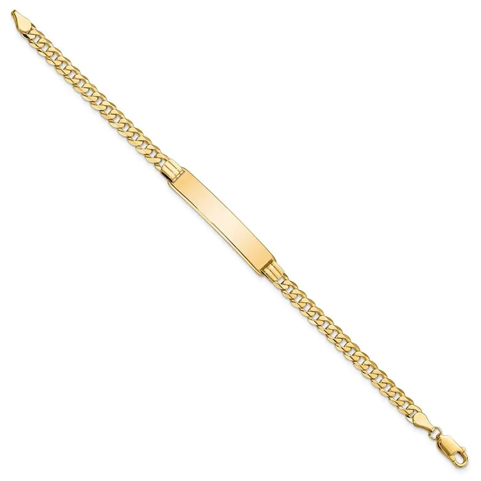 WB Choice Jewelry Bracelets 14K Curb Link ID BraceletWBCLID628 WB Choice Jewelry Bracelets 14K Curb Link ID BraceletWBCLID628