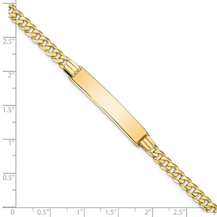 WB Choice Jewelry Bracelets 14K Curb Link ID BraceletWBCLID628 WB Choice Jewelry Bracelets 14K Curb Link ID BraceletWBCLID628