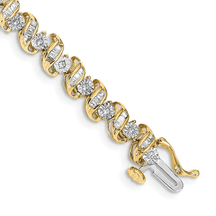WB Choice Jewelry Bracelets 14k Diamond BraceletWBCBM4646100YA