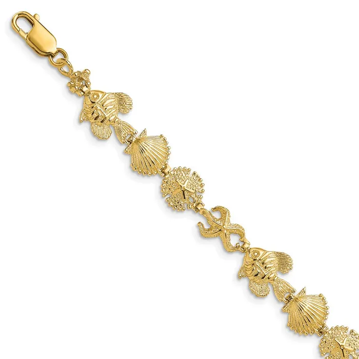 WB Choice Jewelry Bracelets 14k Sea Life BraceletWBCFB16527