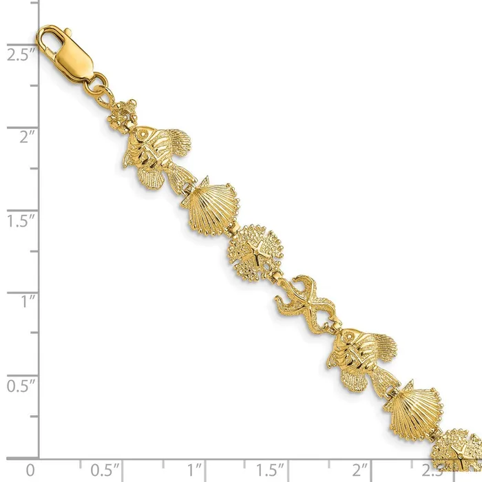 WB Choice Jewelry Bracelets 14k Sea Life BraceletWBCFB16527 WB Choice Jewelry Bracelets 14k Sea Life BraceletWBCFB16527