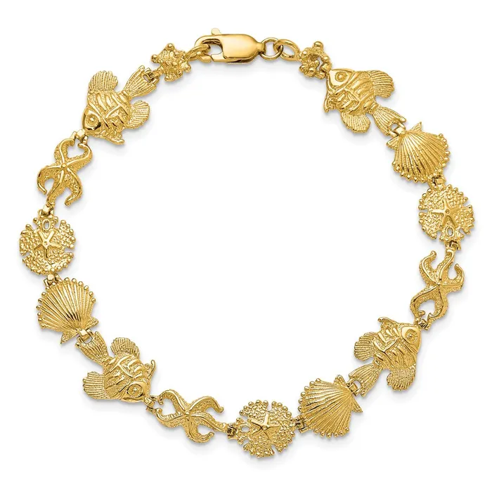 WB Choice Jewelry Bracelets 14k Sea Life BraceletWBCFB16527 WB Choice Jewelry Bracelets 14k Sea Life BraceletWBCFB16527
