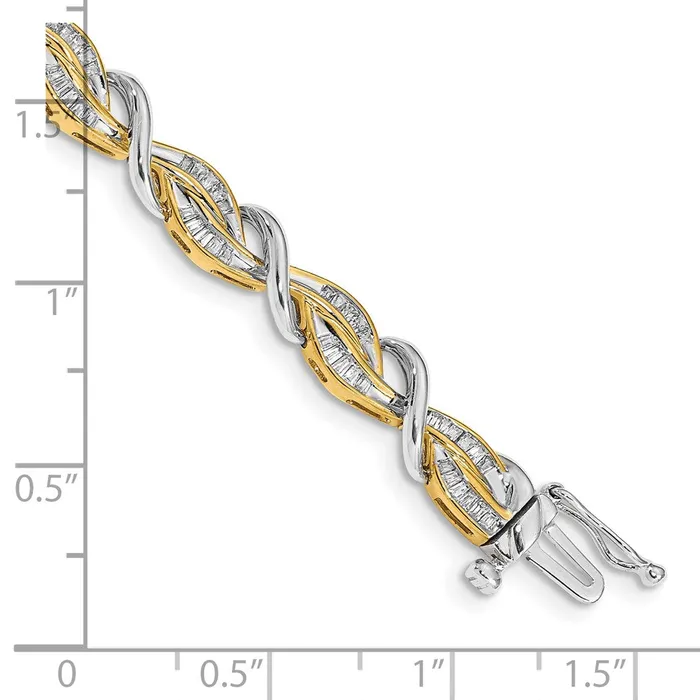 WB Choice Jewelry Bracelets 14k Twotone Diamond BraceletWBCBM4639100YWA WB Choice Jewelry Bracelets 14k Twotone Diamond BraceletWBCBM4639100YWA