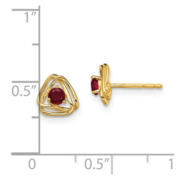 WB Choice Jewelry Earrings 14k Created Ruby Post EarringsWBCEM7395CRUY WB Choice Jewelry Earrings 14k Created Ruby Post EarringsWBCEM7395CRUY