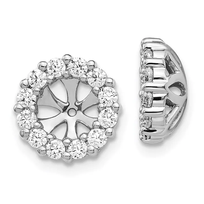WB Choice Jewelry Earrings 14k White Gold Diamond Earring JacketsWBCEJM5308075WA WB Choice Jewelry Earrings 14k White Gold Diamond Earring JacketsWBCEJM5308075WA
