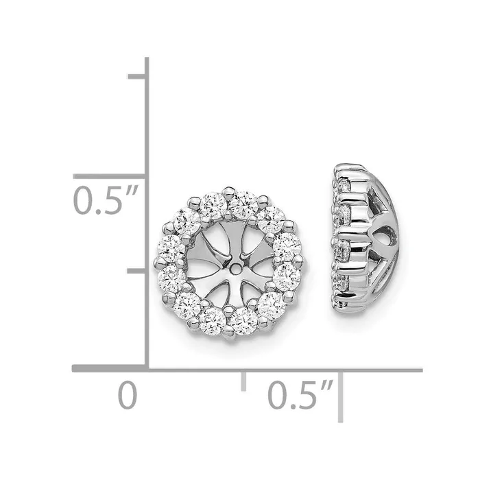 WB Choice Jewelry Earrings 14k White Gold Diamond Earring JacketsWBCEJM5308075WA WB Choice Jewelry Earrings 14k White Gold Diamond Earring JacketsWBCEJM5308075WA