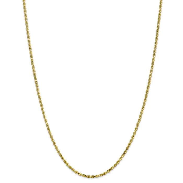 WB Choice Jewelry Necklaces 10k 225mm Diamondcut Rope ChainWBC10K01820