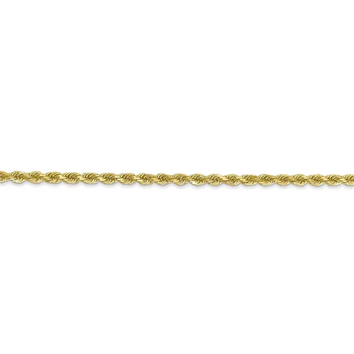WB Choice Jewelry Necklaces 10k 225mm Diamondcut Rope ChainWBC10K01820 WB Choice Jewelry Necklaces 10k 225mm Diamondcut Rope ChainWBC10K01820