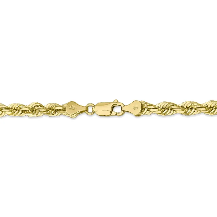 WB Choice Jewelry Necklaces 10k 55mm Diamondcut Rope ChainWBC10K0409 WB Choice Jewelry Necklaces 10k 55mm Diamondcut Rope ChainWBC10K0409